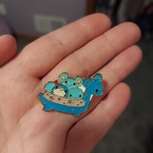 Pokemon Lapras Poliwhirl Marill Wooper Custom Enamel Pin Brooch Nintendo Anime